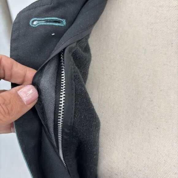 London Fog Limited Edition Button Front Lined Long Sleeve Coat Blue Medium - Picture 6 of 9